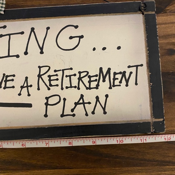 Wooden retirement sign hunting I do have a retirement plan country wooden plaque - Picture 7 of 7